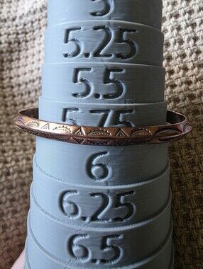Carinated Navajo Solid Copper Cuff Bracelet. Native American Southwest.